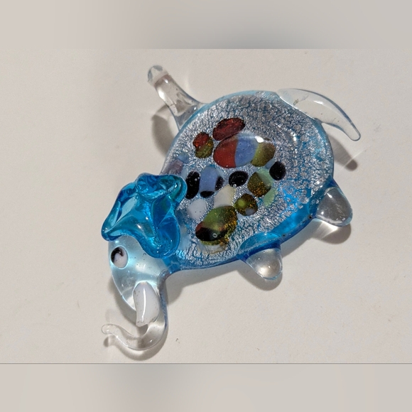Handcrafted Lampwork Elephant Glass Pendant Bead - Picture 2 of 13